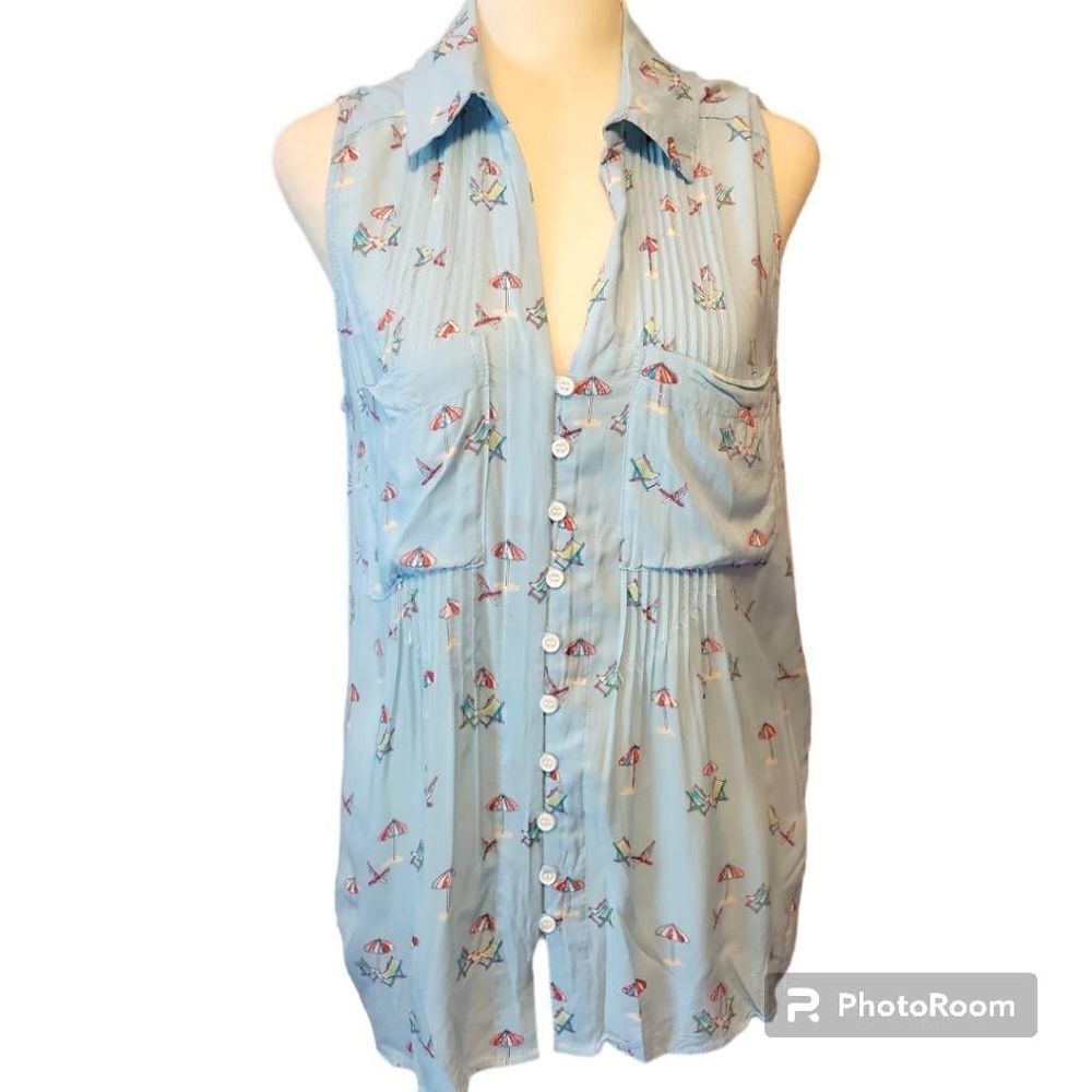 Versona All Day Beach Sleeveless Blouse Women's Size Medium